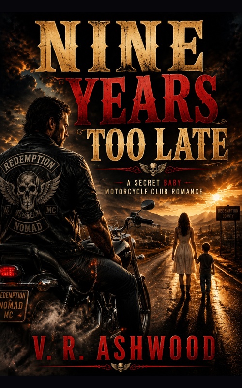 Couverture ebook de Nine Years Too Late, de V. R. Ashwood