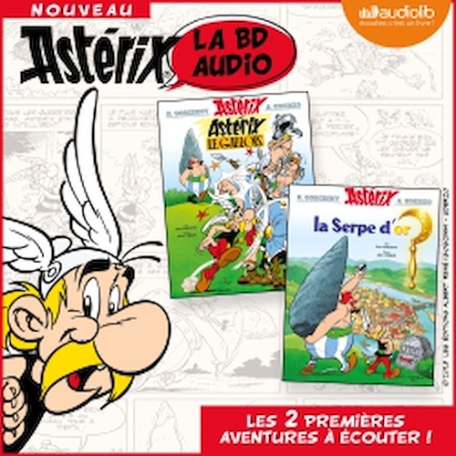 audiobook cover of Astérix le Gaulois / Astérix - La Serpe d'or, by René Goscinny, Albert Uderzo