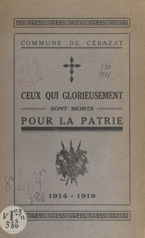 Couverture ebook de Commune de Cébazat, de Joseph Castaigne