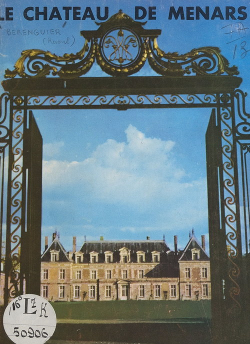 ebook cover of Le château de Ménars, by Raoul Berenguier