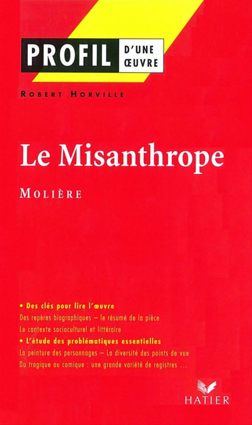 Couverture ebook de Profil - Molière : Le Misanthrope, de Robert Horville