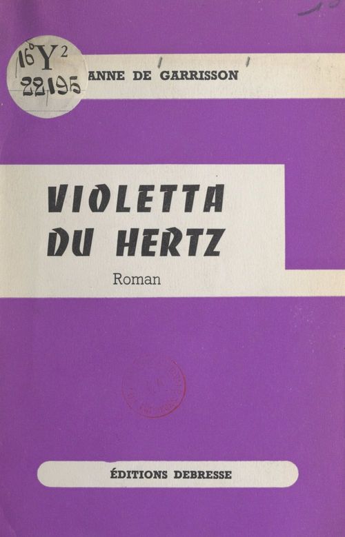 ebook cover of Violetta du Hertz, by Anne De Garrisson