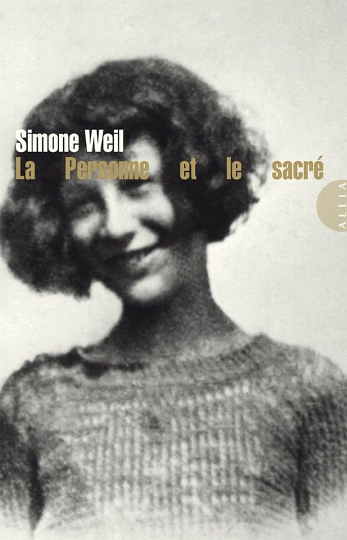 ebook cover of La Personne et le sacré, by Simone Weil