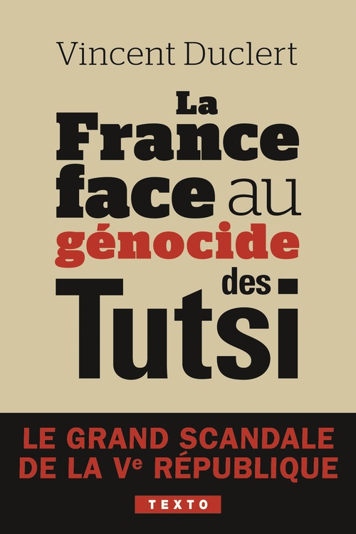 Couverture ebook de La France face au génocide des Tutsi, de Vincent Duclert