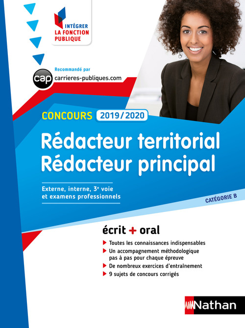 ebook cover of Concours rédacteur territorial et rédacteur principal - Catégorie B - Intégrer la fonction publique - 2019, by Catherine Debilly, Léonard Mango, Patricia Pioz, Pascal Tuccinardi