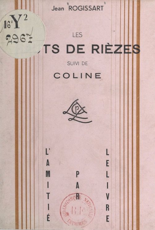 ebook cover of Les Hauts-de-Rièzes, by Jean Rogissart