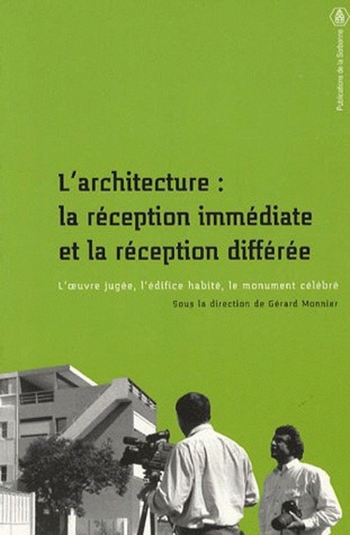 Couverture ebook de L´architecture : la réception immédiate et la réception différée, de