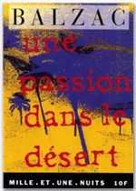 Couverture ebook de Une passion dans le désert, de Honoré de Balzac