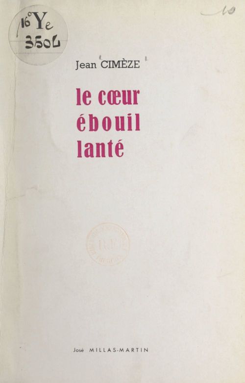 ebook cover of Le coeur ébouillanté, by Jean Cimeze