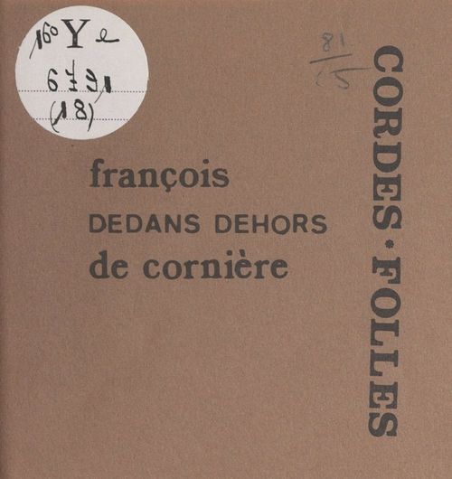 Couverture ebook de Dedans dehors, de Francois De Corniere