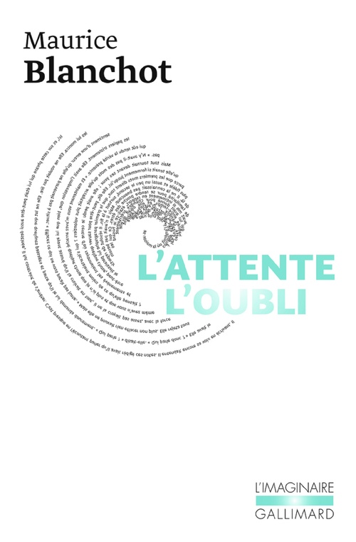 ebook cover of L'attente l'oubli, by Maurice Blanchot
