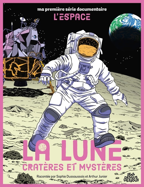Couverture ebook de La Lune Cratères et mystères, de Sophie Dussaussois