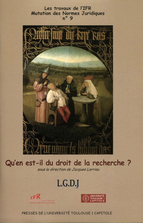Couverture ebook de Qu'en est-il du droit de la recherche ?, de