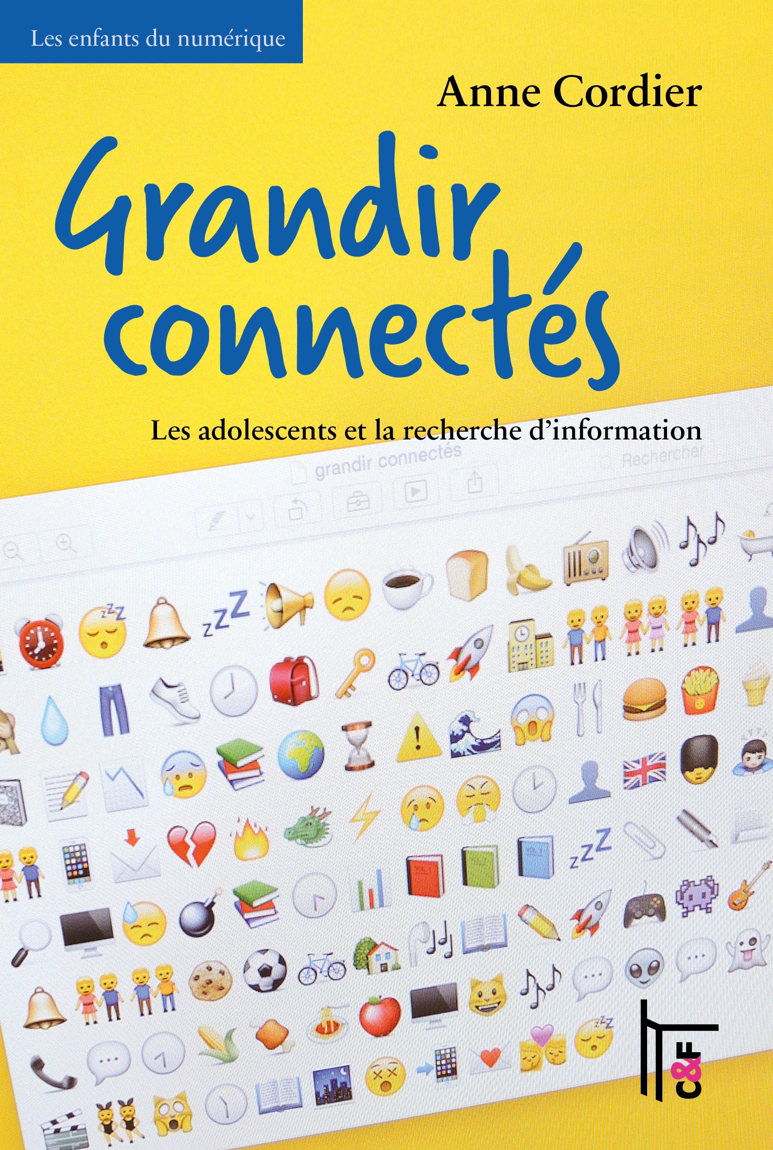 Couverture ebook de Grandir connectés, de Anne Cordier