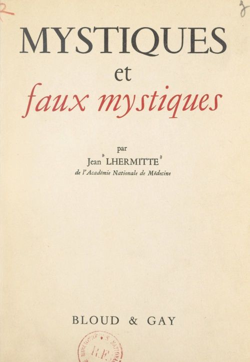ebook cover of Mystiques et faux mystiques, by Jean Lhermitte