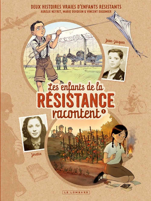 Couverture ebook de Les Enfants de la Résistance racontent - Tome 1 - Josette et Jean-Jacques, de Dugomier