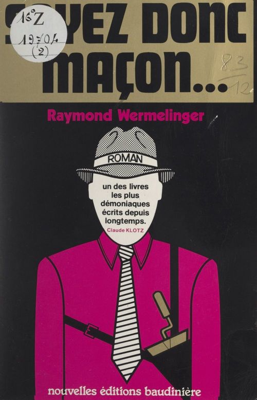 Couverture ebook de Soyez donc maçon..., de Raymond Wermelinger