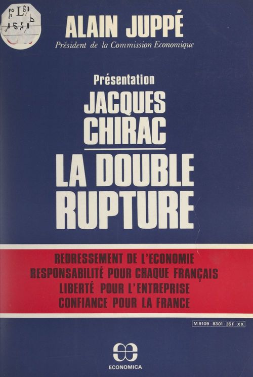 ebook cover of La double rupture, by Alain Juppe