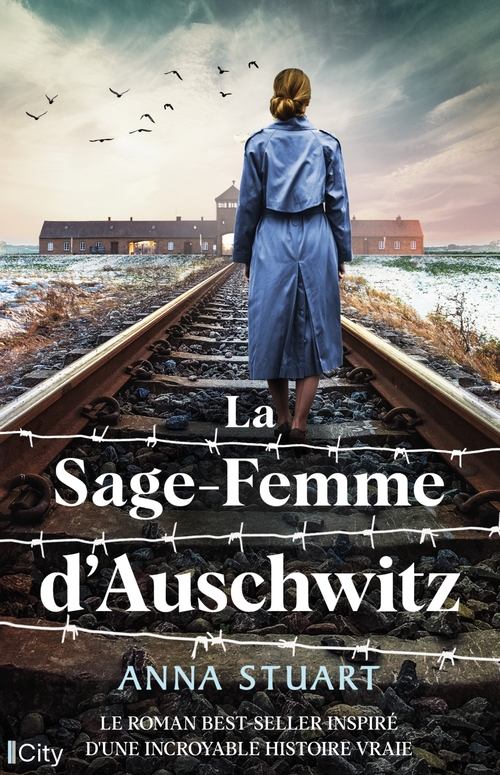 Couverture ebook de La sage-femme d'Auschwitz, de Anna Stuart