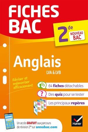 Couverture ebook de Fiches bac - Anglais 2de, de Michelle Malavieille