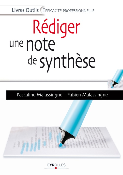 ebook cover of Rédiger une note de synthèse, by Fabien Malassingne, Pascaline Malassingne
