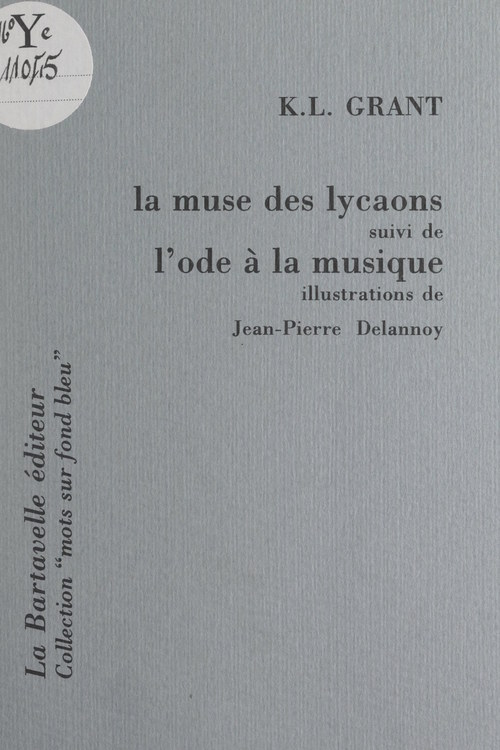 Couverture ebook de La muse des lycaons, de Kidjimale Leon Grant