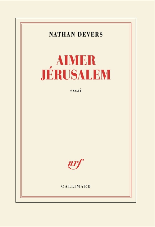 ebook cover of Aimer Jérusalem, by Nathan Devers