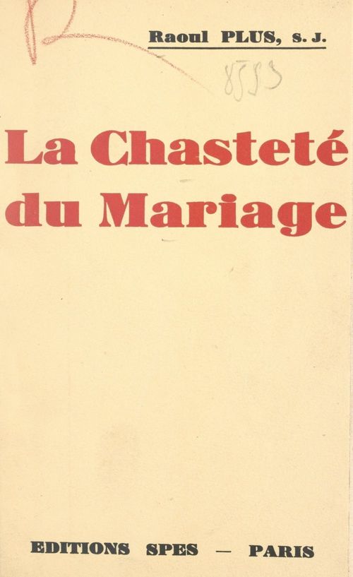 ebook cover of La chasteté du mariage, by Raoul Plus