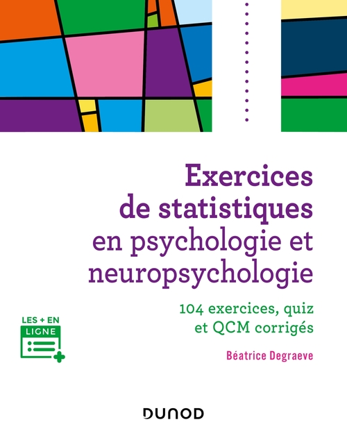 ebook cover of Exercices de statistiques en psychologie et neuropsychologie, by Béatrice Degraeve