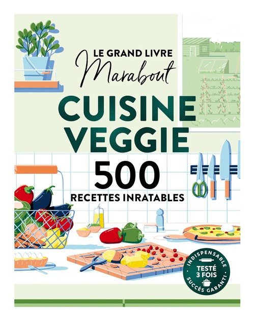 Couverture ebook de Le Grand livre Marabout de la Cuisine veggie, de Collectif