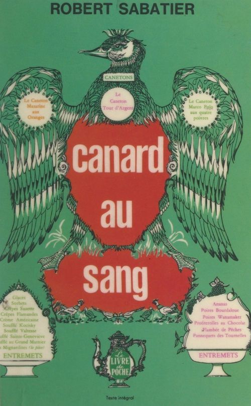 ebook cover of Canard au sang, by Robert Sabatier