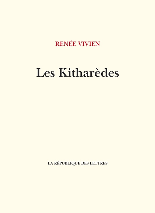 ebook cover of Les Kitharèdes, by Renée Vivien