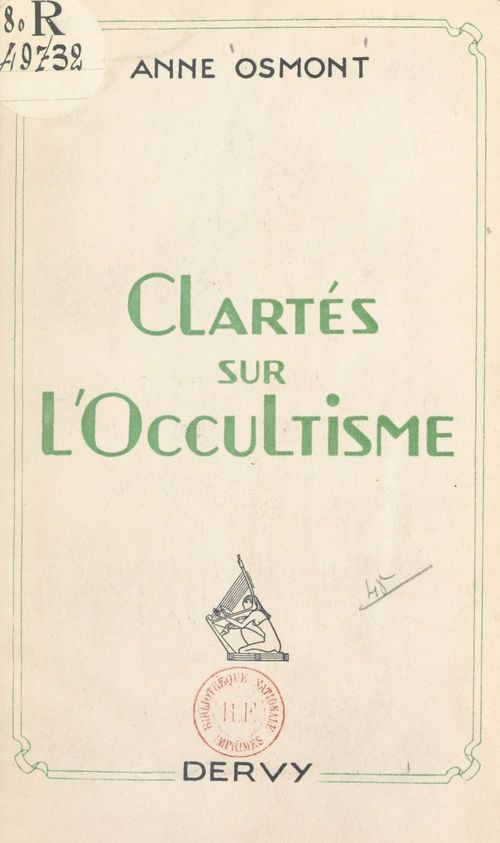 ebook cover of Clartés sur l'occultisme, by Anne Osmont