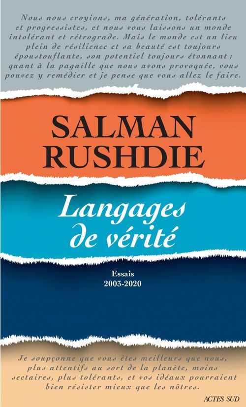 Couverture ebook de Langages de vérité, de Salman Rushdie