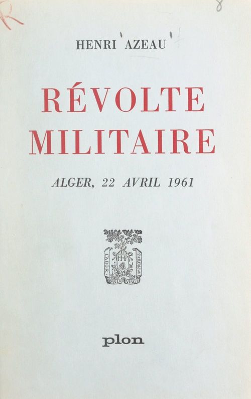 ebook cover of Révolte militaire, by Henri Azeau