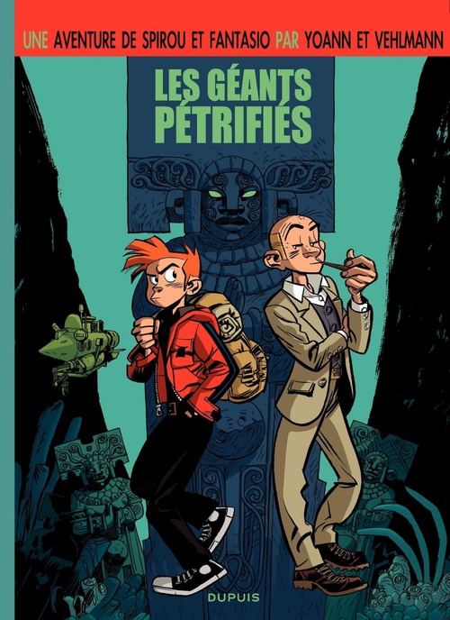 Couverture ebook de Le Spirou de Yoann et Vehlmann - Les géants pétrifiés, de Fabien Vehlmann