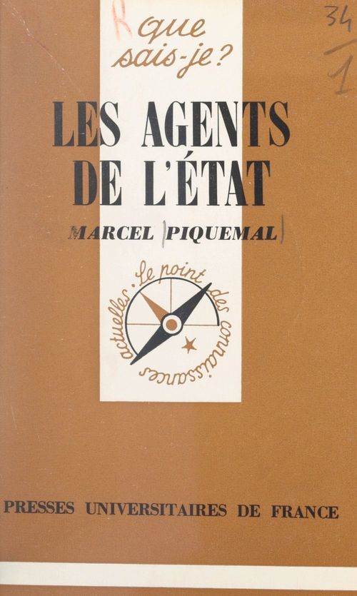 Couverture ebook de Les agents de l'État, de Marcel Piquemal