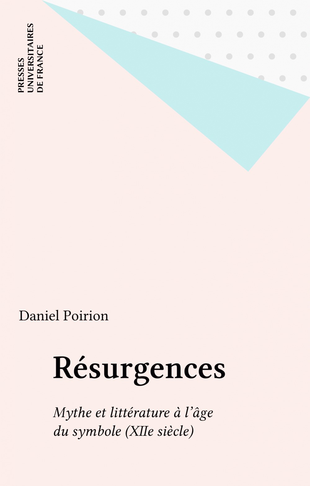 ebook cover of Résurgences, by Daniel Poirion, Danièle Poirion
