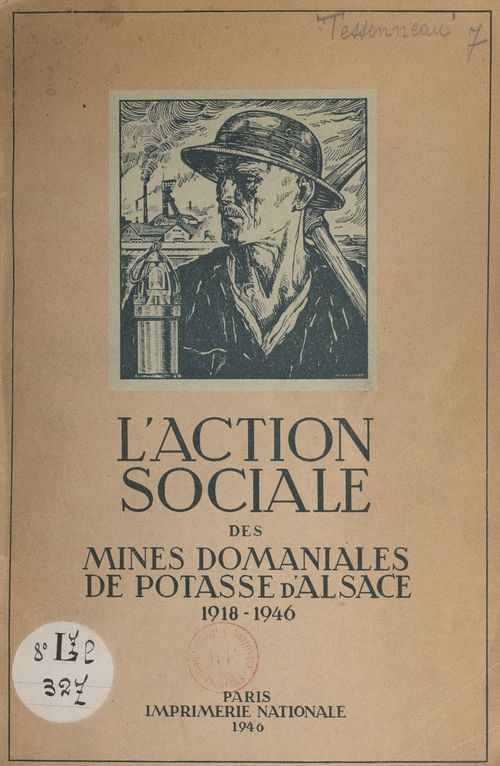 ebook cover of L'action sociale des mines domaniales de potasse d'Alsace, by Remy Tessonneau