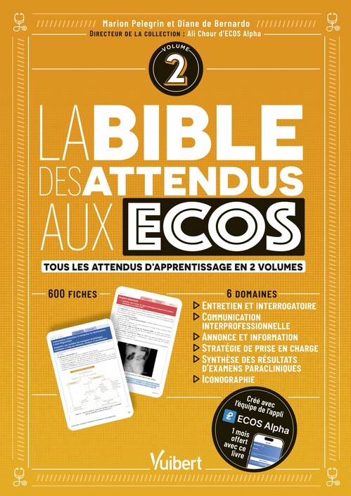 ebook cover of La bible des attendus aux ECOS volume 2, by Marion Pelegrin, Diane  DE BERNARDO