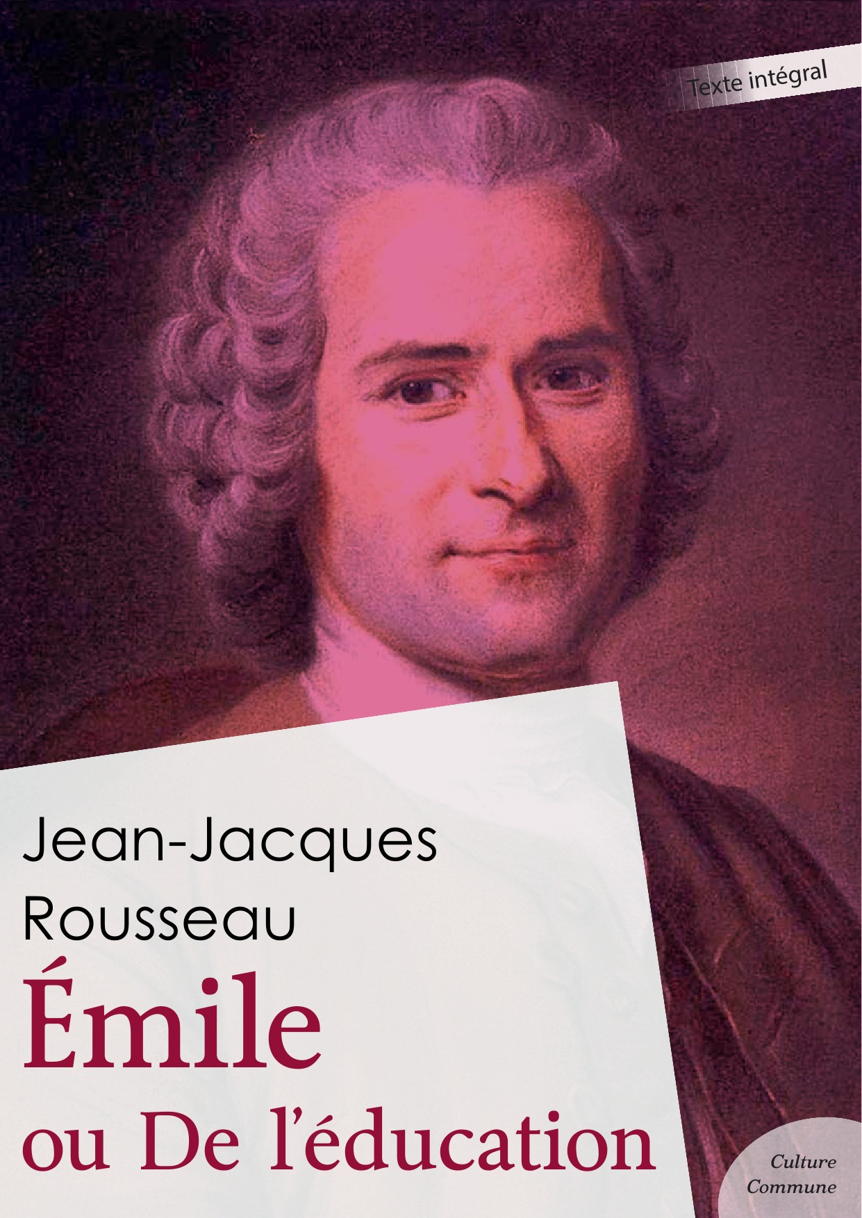 Couverture ebook de Émile ou De l´éducation, de Jean-Jacques Rousseau
