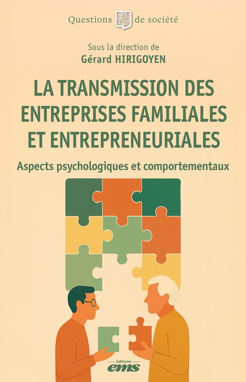 Couverture ebook de La transmission des entreprises familiales et entrepreneuriales, de Gérard Hirigoyen