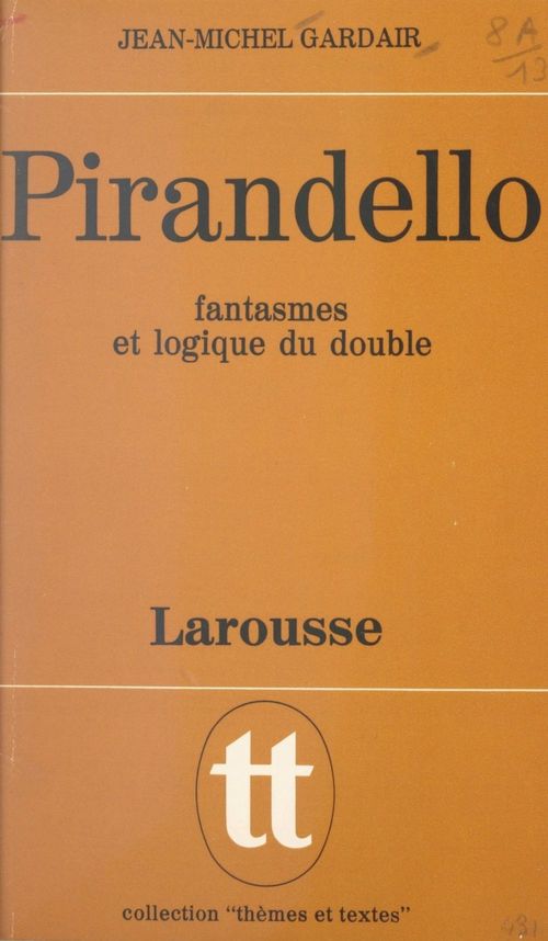 Couverture ebook de Pirandello, de Jean-Michel Gardair