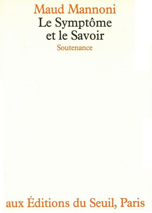 ebook cover of Le Symptôme et le Savoir, by Mannoni Maud