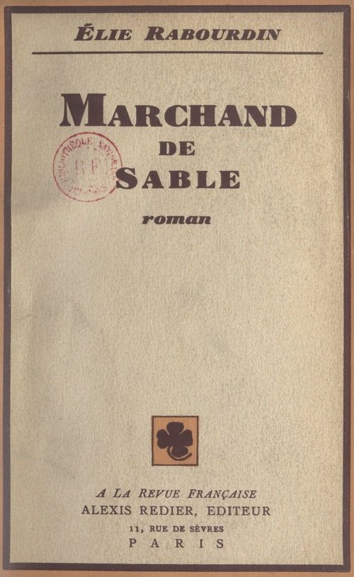 Couverture ebook de Marchand de sable, de Elie Rabourdin