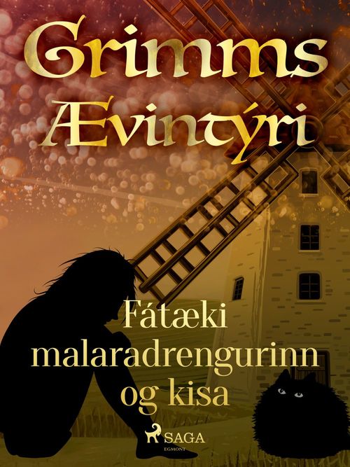 Couverture ebook de Fátæki malaradrengurinn og kisa, de GrimmsbræðUr