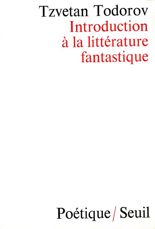 ebook cover of Introduction à la littérature fantastique, by Tzvetan Todorov