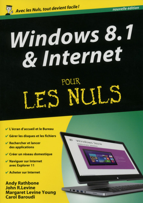 ebook cover of Windows 8.1 et Internet, Mégapoche pour les Nuls, by Andy Rathbone