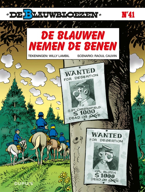 ebook cover of De blauwen nemen de benen, by Raoul Cauvin, Willy Lambil