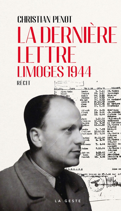 ebook cover of La dernière lettre - Limoges 1944, by Christian Penot